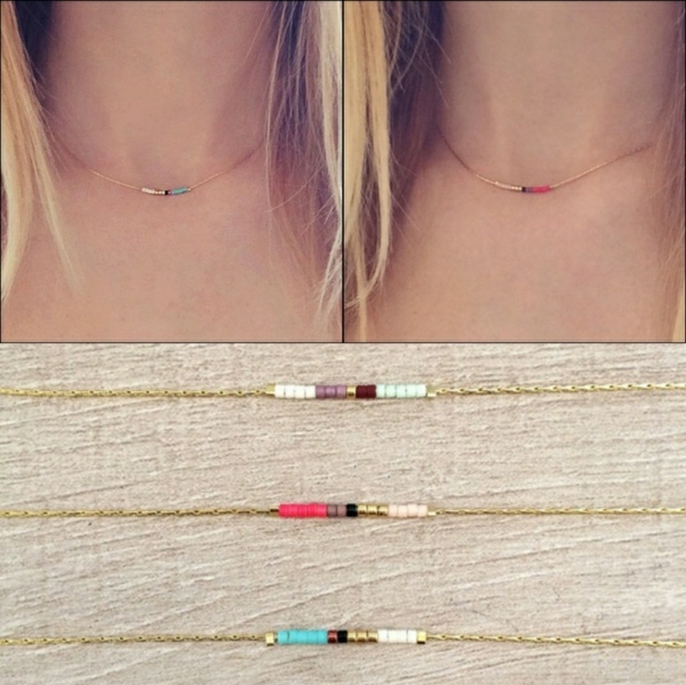 Gold Women's Bohemian chain necklace